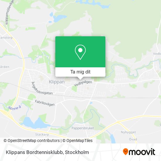 Klippans Bordtennisklubb karta