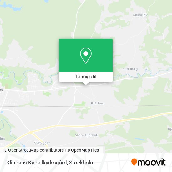Klippans Kapellkyrkogård karta