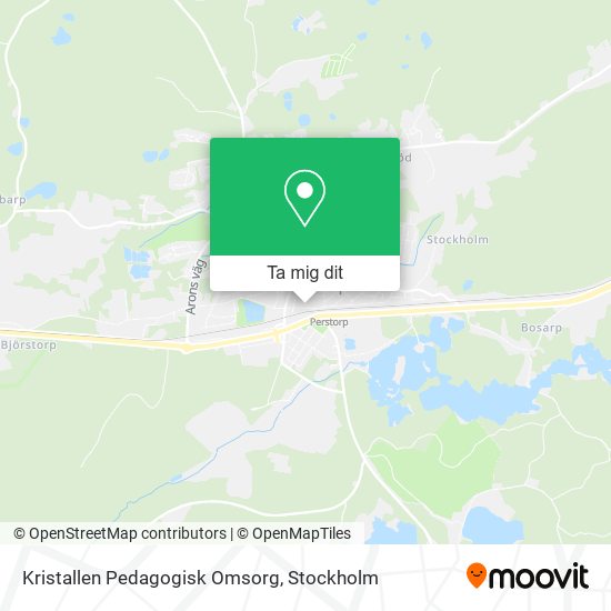 Kristallen Pedagogisk Omsorg karta