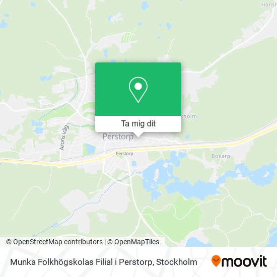 Munka Folkhögskolas Filial i Perstorp karta