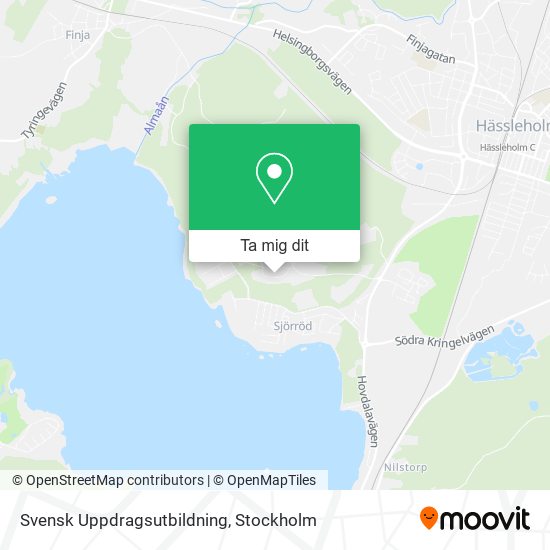 Svensk Uppdragsutbildning karta