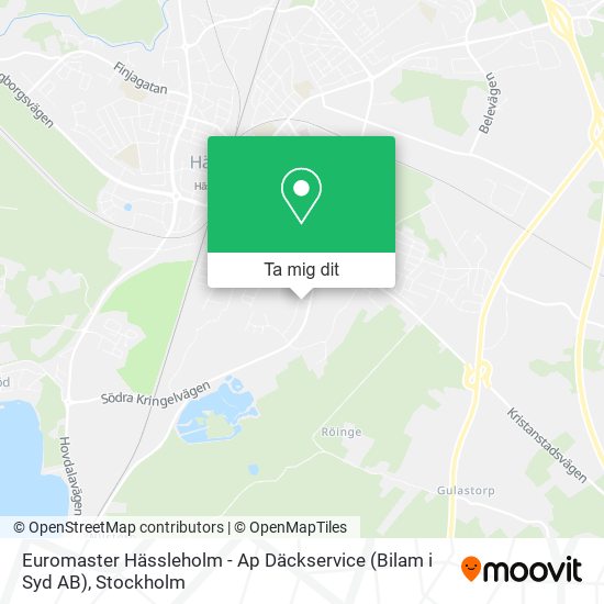 Euromaster Hässleholm - Ap Däckservice (Bilam i Syd AB) karta