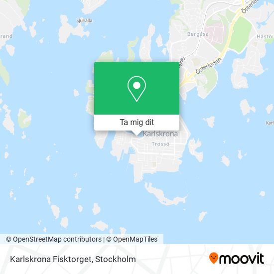 Karlskrona Fisktorget karta