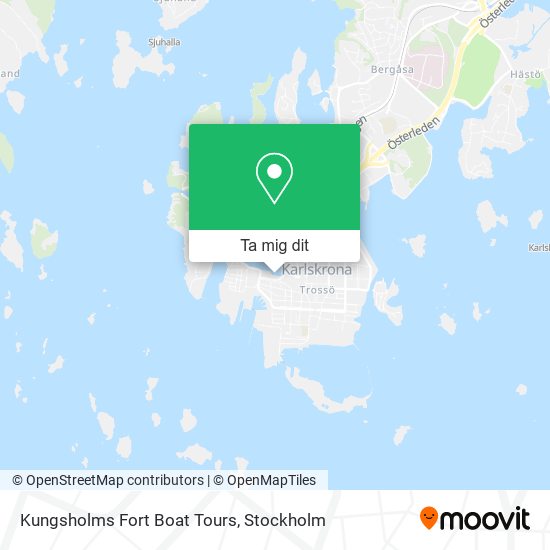 Kungsholms Fort Boat Tours karta