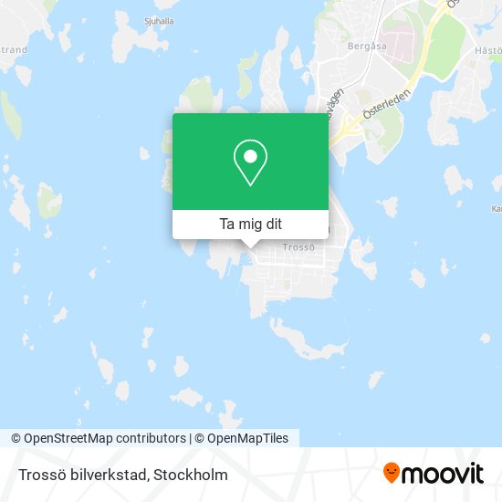 Trossö bilverkstad karta