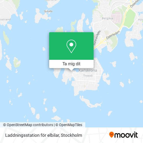 Laddningsstation för elbilar karta