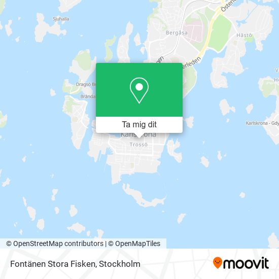 Fontänen Stora Fisken karta