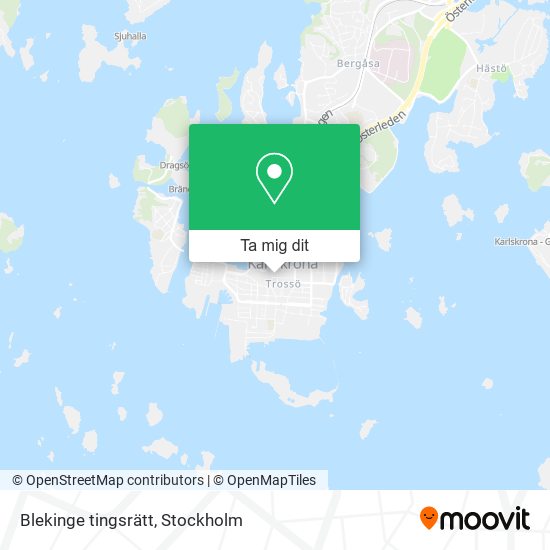 Blekinge tingsrätt karta