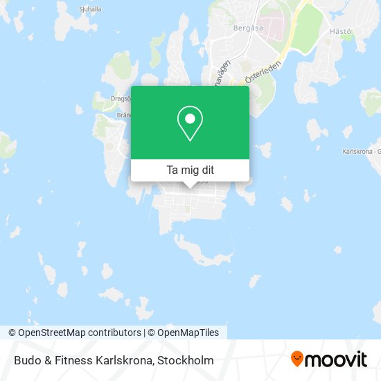 Budo & Fitness Karlskrona karta