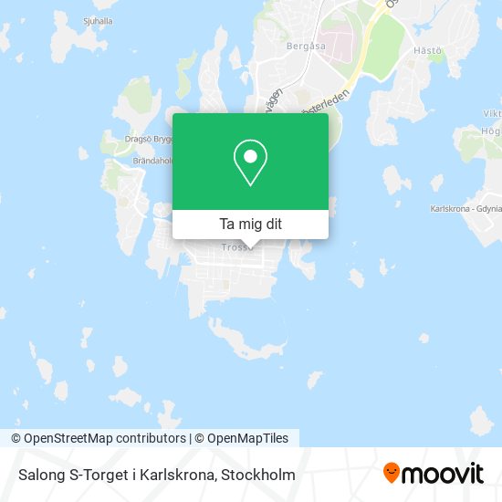 Salong S-Torget i Karlskrona karta
