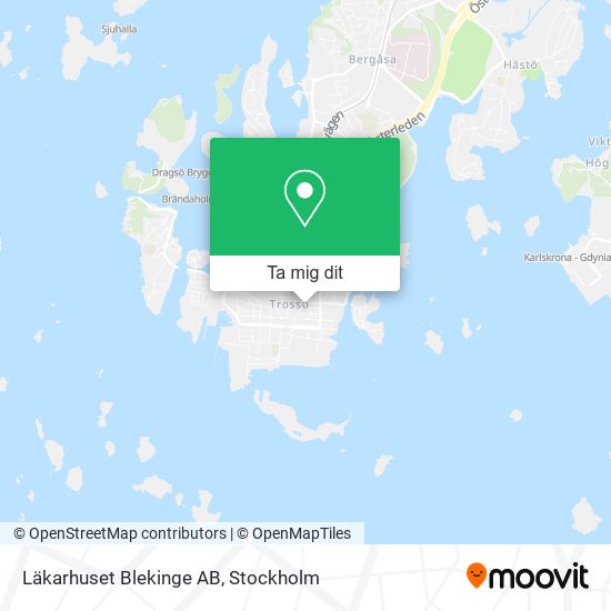 Läkarhuset Blekinge AB karta