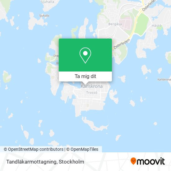 Tandläkarmottagning karta