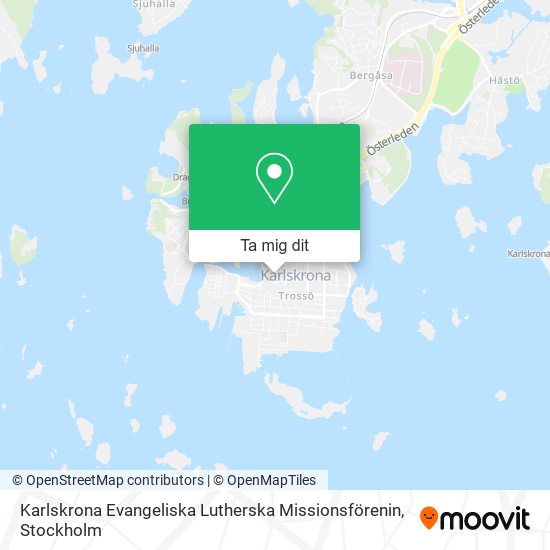 Karlskrona Evangeliska Lutherska Missionsförenin karta