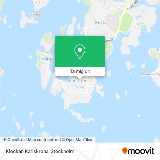 Klockan Karlskrona karta