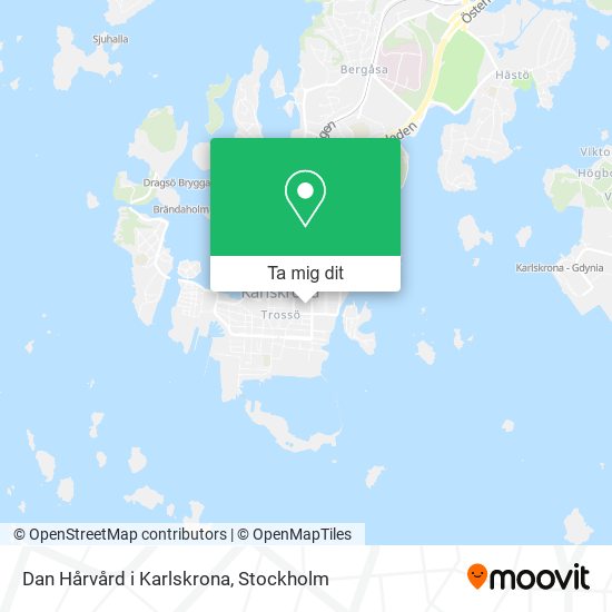 Dan Hårvård i Karlskrona karta