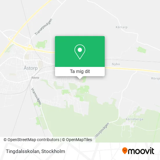 Tingdalsskolan karta