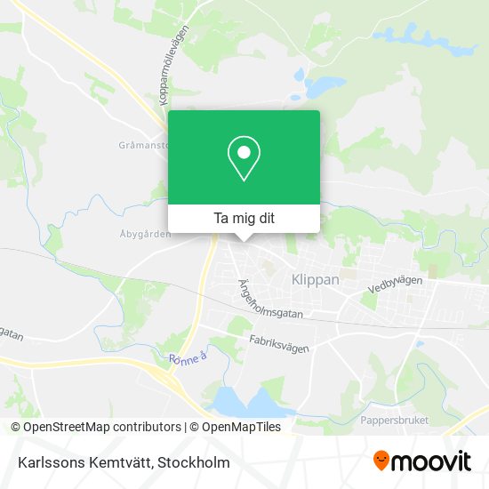 Karlssons Kemtvätt karta