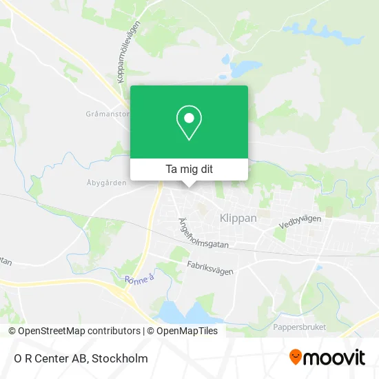 O R Center AB karta