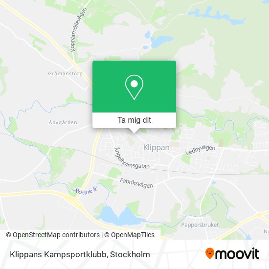 Klippans Kampsportklubb karta