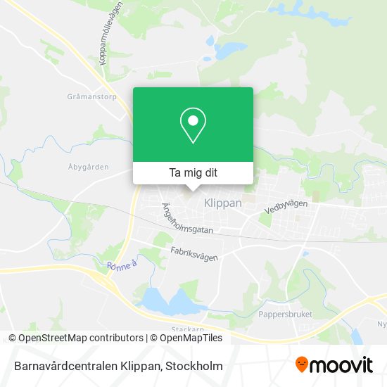 Barnavårdcentralen Klippan karta