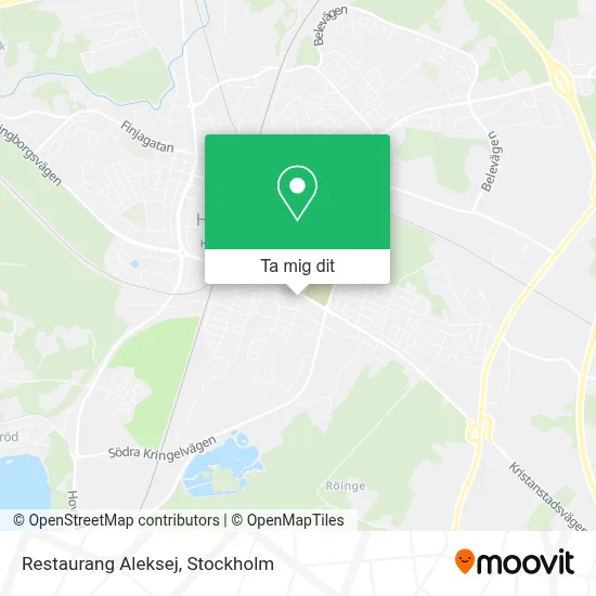 Restaurang Aleksej karta