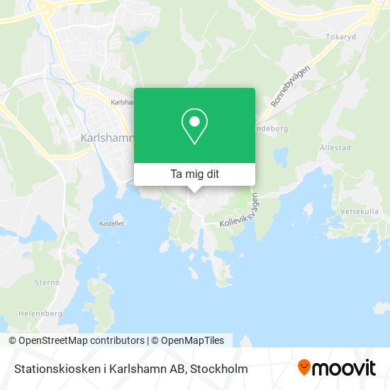 Stationskiosken i Karlshamn AB karta