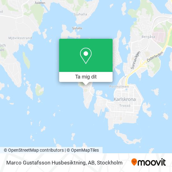 Marco Gustafsson Husbesiktning, AB karta