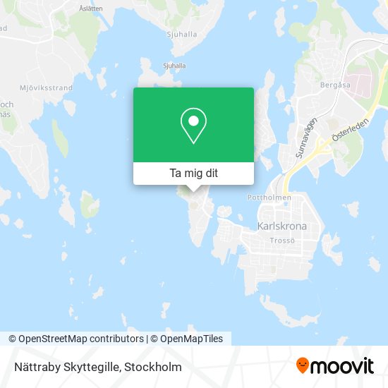 Nättraby Skyttegille karta