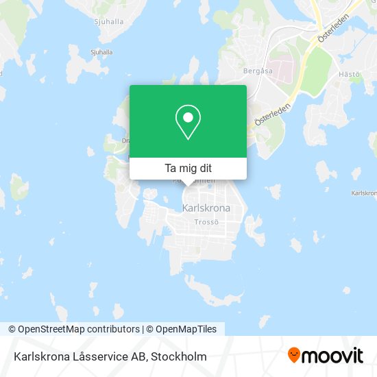 Karlskrona Låsservice AB karta