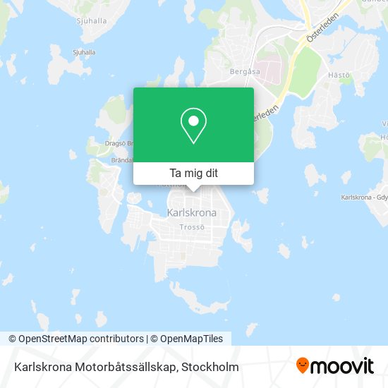 Karlskrona Motorbåtssällskap karta