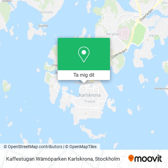 Kaffestugan Wämöparken Karlskrona karta