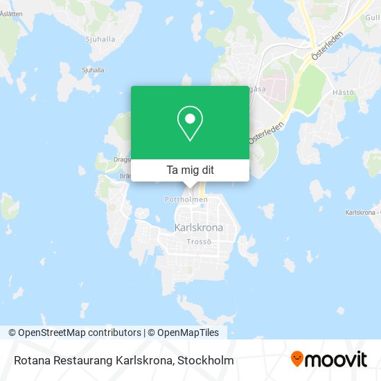 Rotana Restaurang Karlskrona karta