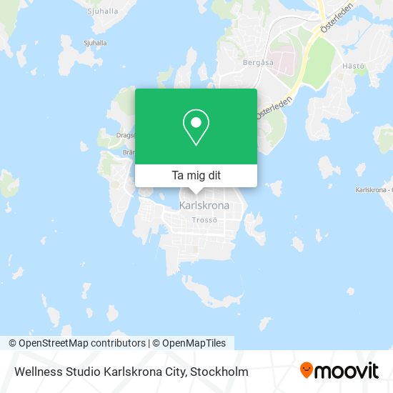 Wellness Studio Karlskrona City karta