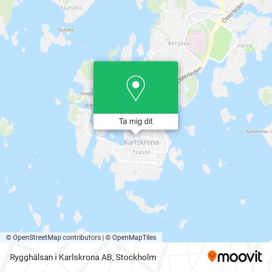 Rygghälsan i Karlskrona AB karta