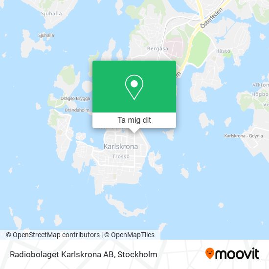 Radiobolaget Karlskrona AB karta