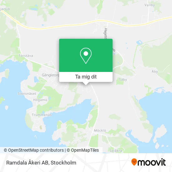 Ramdala Åkeri AB karta