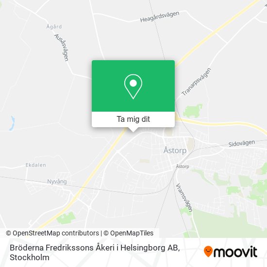 Bröderna Fredrikssons Åkeri i Helsingborg AB karta