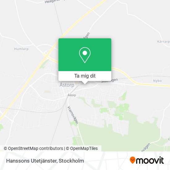 Hanssons Utetjänster karta