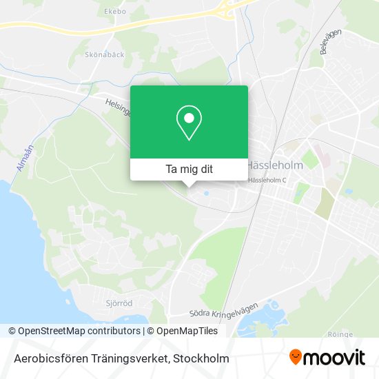 Aerobicsfören Träningsverket karta