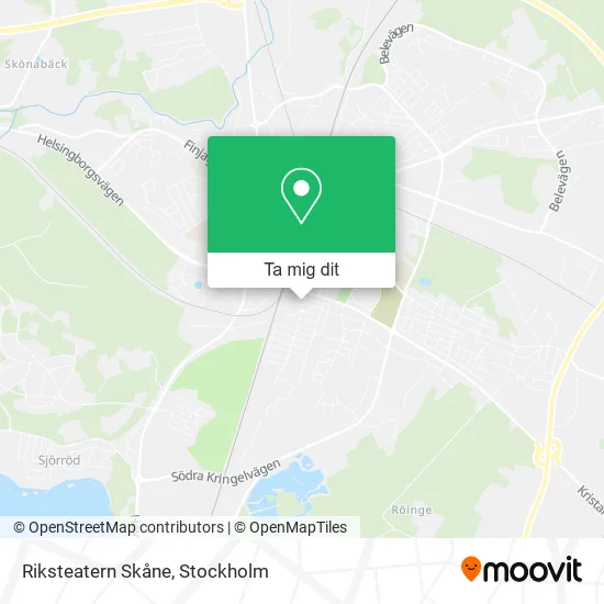 Riksteatern Skåne karta
