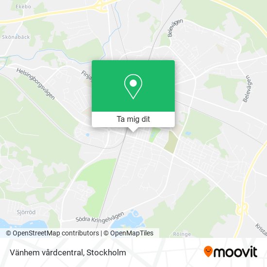 Vänhem vårdcentral karta