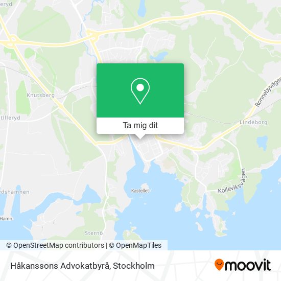 Håkanssons Advokatbyrå karta