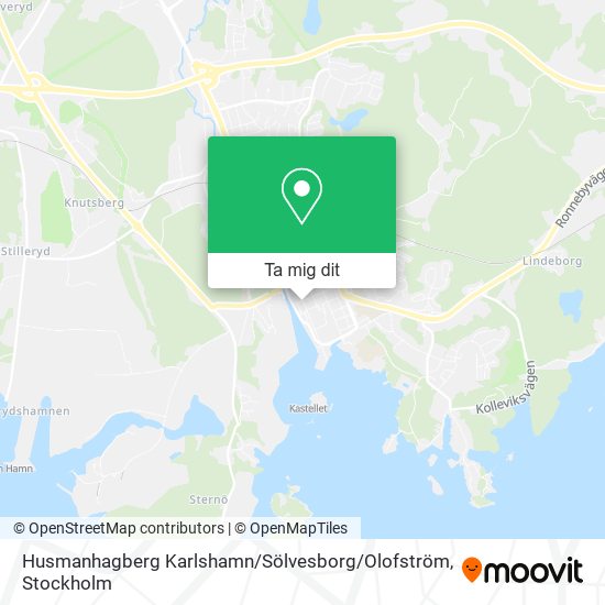 Husmanhagberg Karlshamn / Sölvesborg / Olofström karta