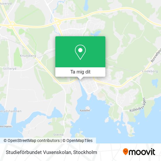 Studieförbundet Vuxenskolan karta