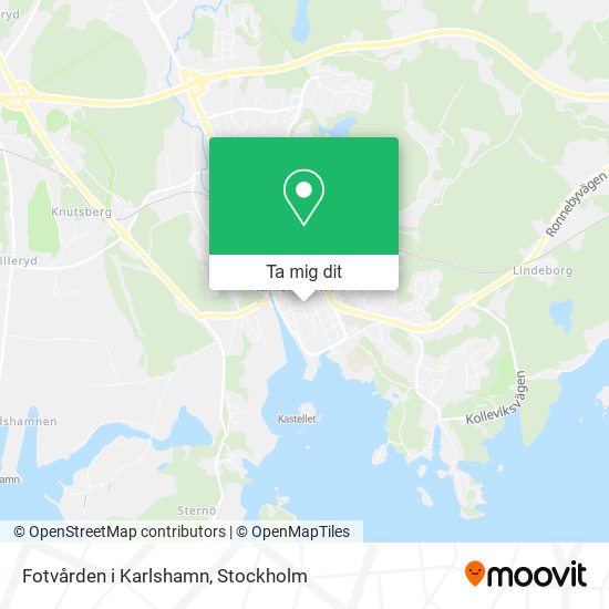 Fotvården i Karlshamn karta