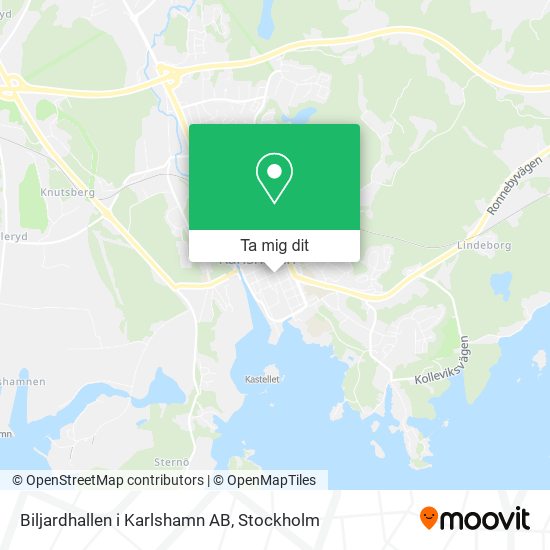 Biljardhallen i Karlshamn AB karta