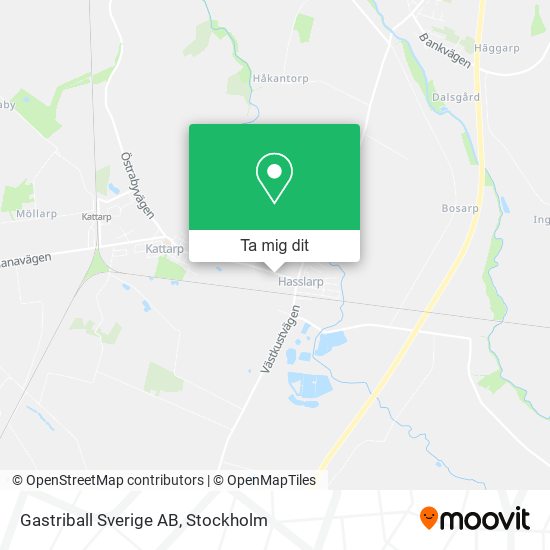 Gastriball Sverige AB karta