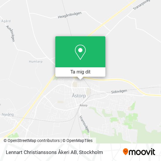 Lennart Christianssons Åkeri AB karta