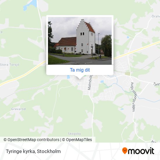 Tyringe kyrka karta