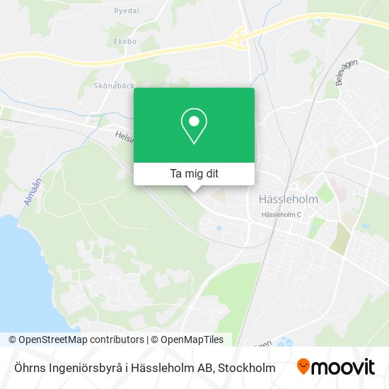 Öhrns Ingeniörsbyrå i Hässleholm AB karta